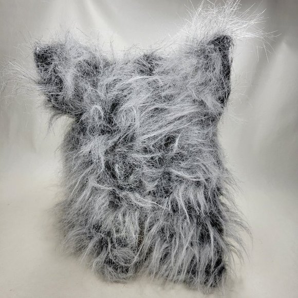 Werewolf Wolf Monster Halloween Rubber Mask White Black Gray Faux Fur 2018 - Picture 7 of 9
